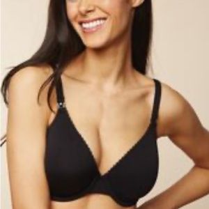 Full coverage underwire nursing bra